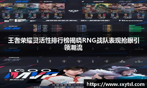 王者荣耀灵活性排行榜揭晓RNG战队表现抢眼引领潮流